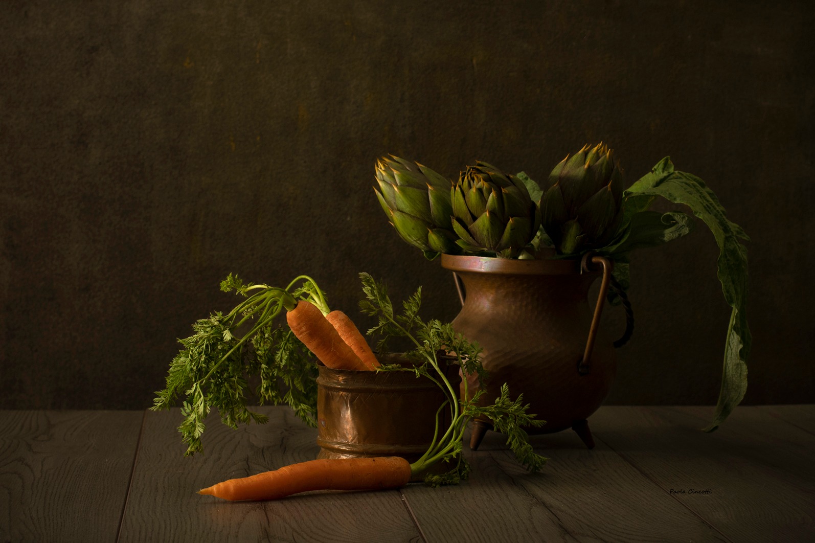 Artichoke and carrots